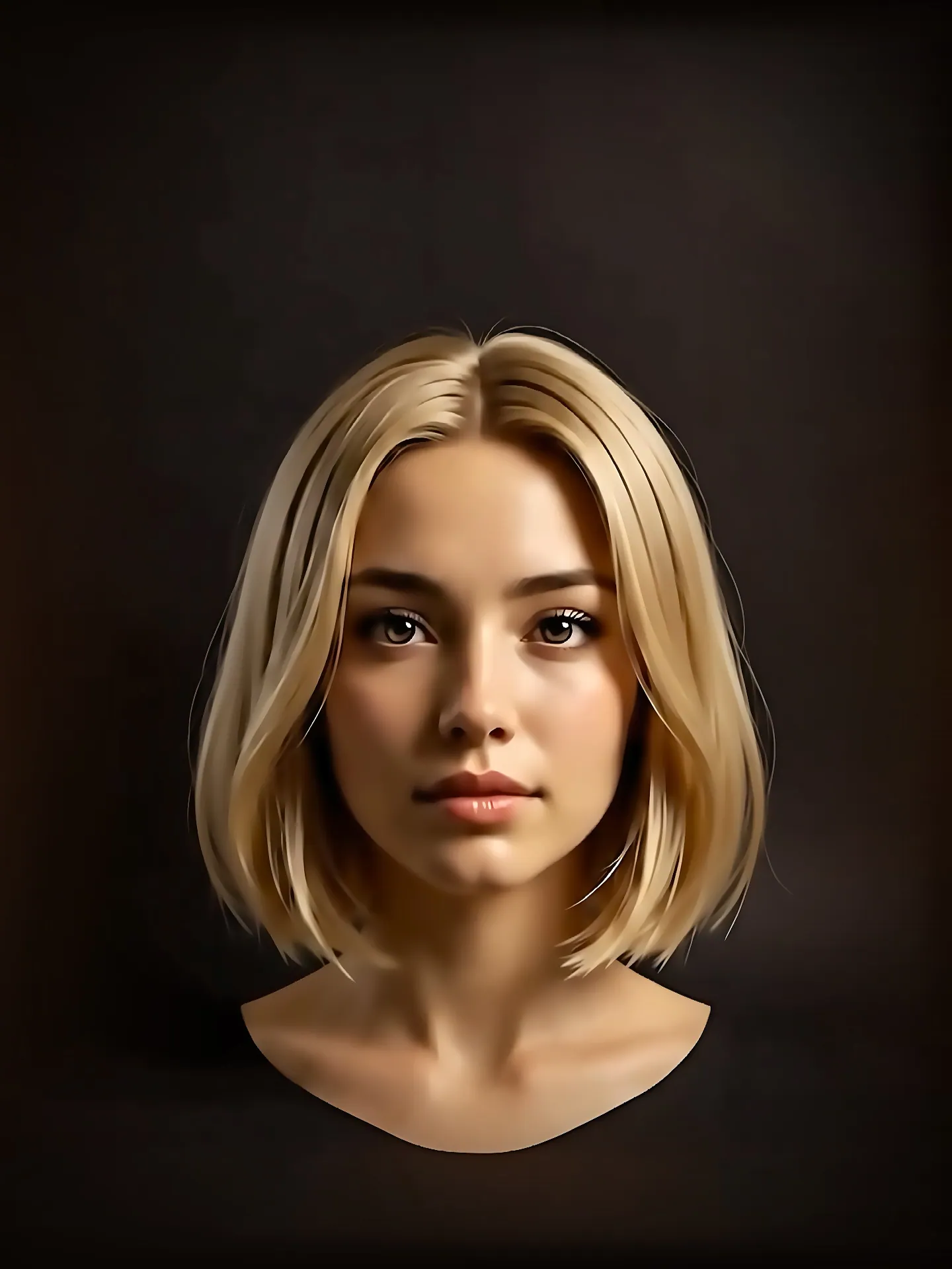 Hair cards groomed onto a character head: the finished result of the HairStorm pipeline.
